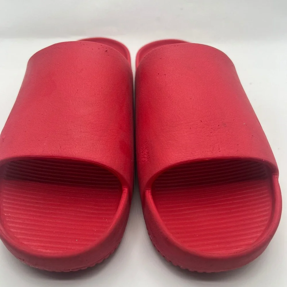 Nike Calm Slide University Red Mens 8 Sandals DX4816-600 Womens 9 comfort
